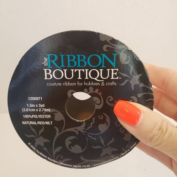 Vintage Fabric Christmas Ribbon Roll Woodland Animals New - Picture 5 of 5